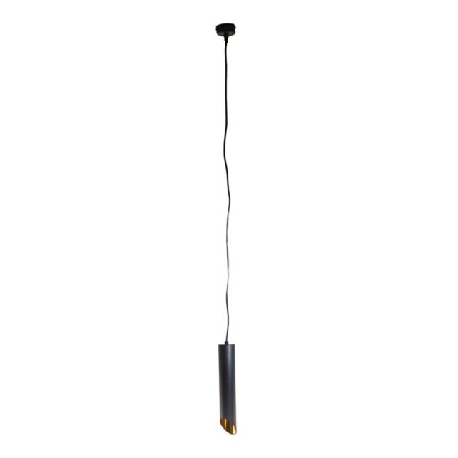 Κρεμαστό φωτιστικό οροφής VALDA 1xGU10/30W/230V 132 cm μαύρο