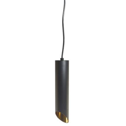Κρεμαστό φωτιστικό οροφής VALDA 1xGU10/60W/230V 132 cm μαύρο