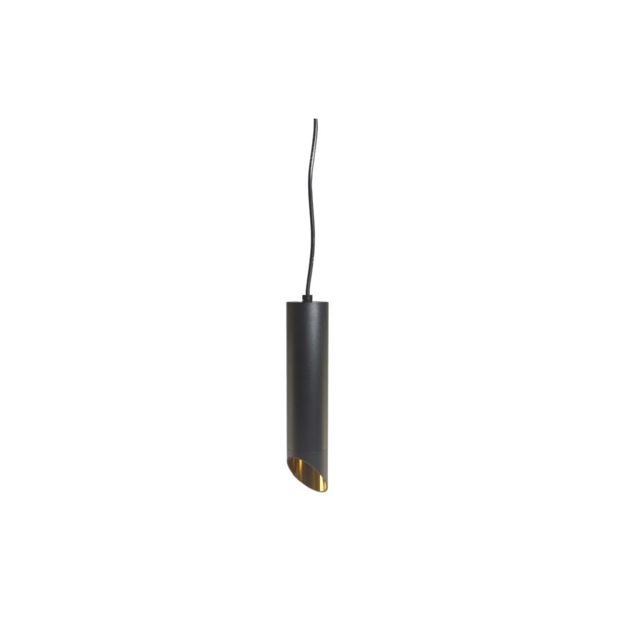Κρεμαστό φωτιστικό οροφής VALDA 1xGU10/60W/230V 132 cm μαύρο