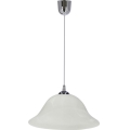 Κρεμαστό φωτιστικό οροφής VERA 1xE27/60W/230V γυαλιστερό χρώμιο/λευκό