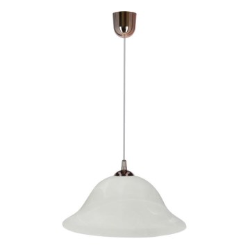 Κρεμαστό φωτιστικό οροφής VERA 1xE27/60W/230V χαλκός/λευκό