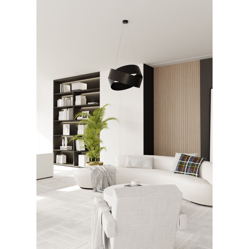 Κρεμαστό φωτιστικό οροφής VIENO 3xE27/15W/230V μαύρο