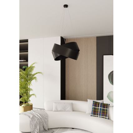 Κρεμαστό φωτιστικό οροφής VIENO 3xE27/15W/230V μαύρο