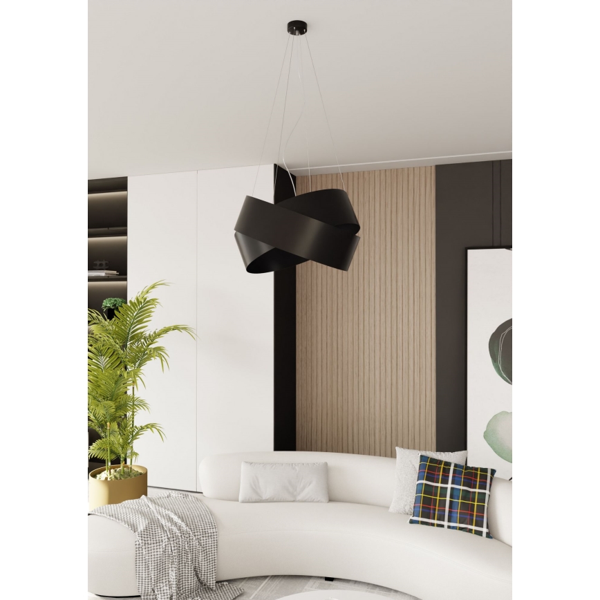 Κρεμαστό φωτιστικό οροφής VIENO 3xE27/15W/230V μαύρο