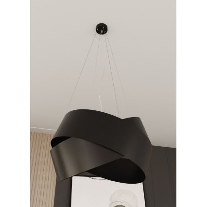 Κρεμαστό φωτιστικό οροφής VIENO 3xE27/15W/230V μαύρο
