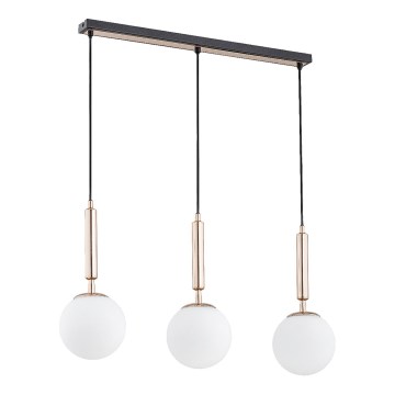 Κρεμαστό φωτιστικό οροφής VOLDA 3xE14/40W/230V ορείχαλκος