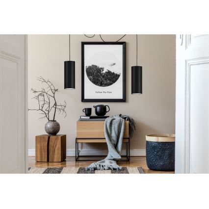 Κρεμαστό φωτιστικό οροφής ZIK 2xE27/40W/230V spider μαύρο