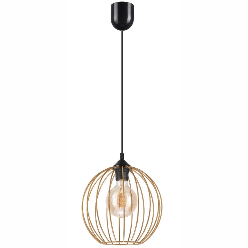 Κρεμαστό φωτιστικό οροφής ZOYA 1xE27/60W/230V ορείχαλκος