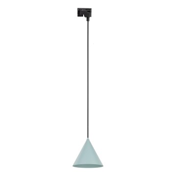 Κρεμαστό φωτιστικό οροφής για 1-phase ράγας CONO 1xE27/15W/230V μαύρο/μέντα