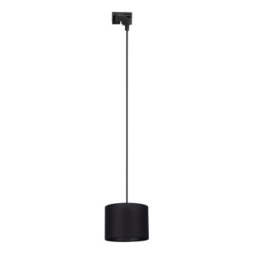 Κρεμαστό φωτιστικό οροφής για 1-phase ράγας TRACER 1xE27/15W/230V διάμετρος 20 cm μαύρο
