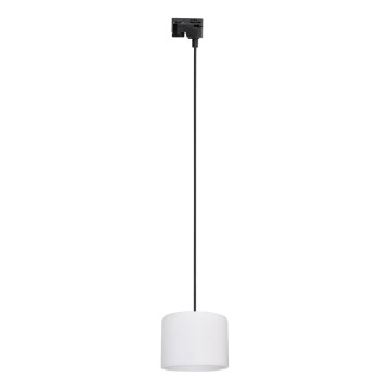 Κρεμαστό φωτιστικό οροφής για 1-phase ράγας TRACER 1xE27/15W/230V διάμετρος 20 cm μαύρο/λευκό