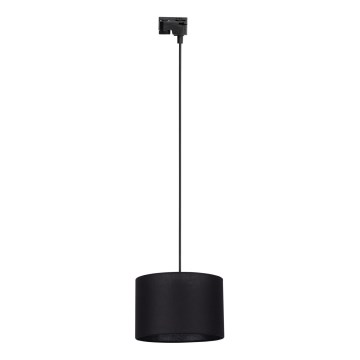 Κρεμαστό φωτιστικό οροφής για 1-phase ράγας TRACER 1xE27/15W/230V διάμετρος 30 cm μαύρο