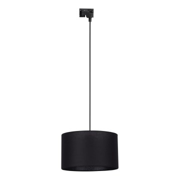 Κρεμαστό φωτιστικό οροφής για 1-phase ράγας TRACER 1xE27/15W/230V διάμετρος 38 cm μαύρο