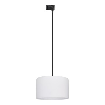 Κρεμαστό φωτιστικό οροφής για 1-phase ράγας TRACER 1xE27/15W/230V διάμετρος 38 cm μαύρο/λευκό