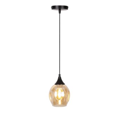 Κρεμαστό φωτιστικό οροφής μονόφωτο ASPA 1xE27/40W/230V μαύρο