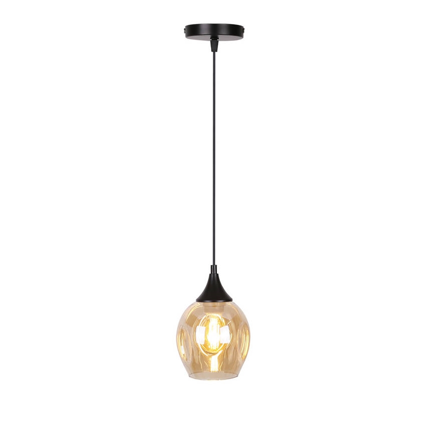 Κρεμαστό φωτιστικό οροφής μονόφωτο ASPA 1xE27/40W/230V μαύρο