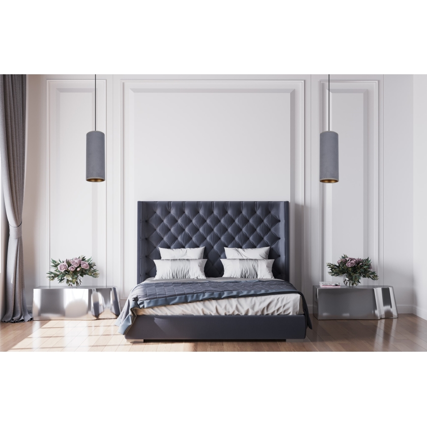 Κρεμαστό φωτιστικό οροφής μονόφωτο AVALO 1xE27/60W/230V γκρι