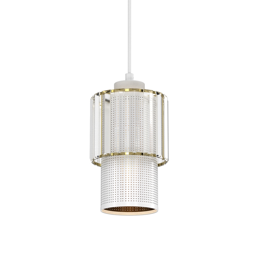 Κρεμαστό φωτιστικό οροφής μονόφωτο BLANCO 1xE27/60W/230V λευκό