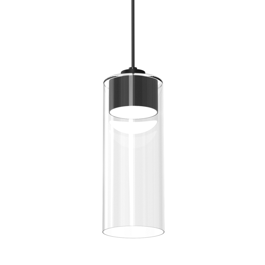 Κρεμαστό φωτιστικό οροφής μονόφωτο CLARISSA 1xGX53/12W/230V μαύρο