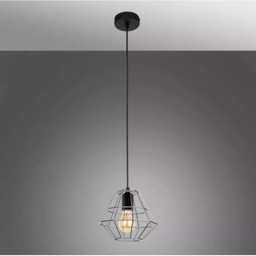Κρεμαστό φωτιστικό οροφής μονόφωτο DIAMOND 1xE27/60W/230V