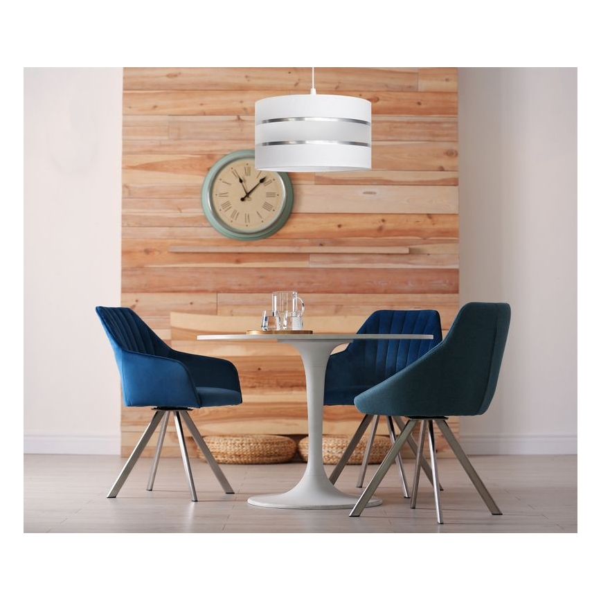 Κρεμαστό φωτιστικό οροφής μονόφωτο  HELEN 1xE27/15W/230V διάμετρος 35 cm λευκό