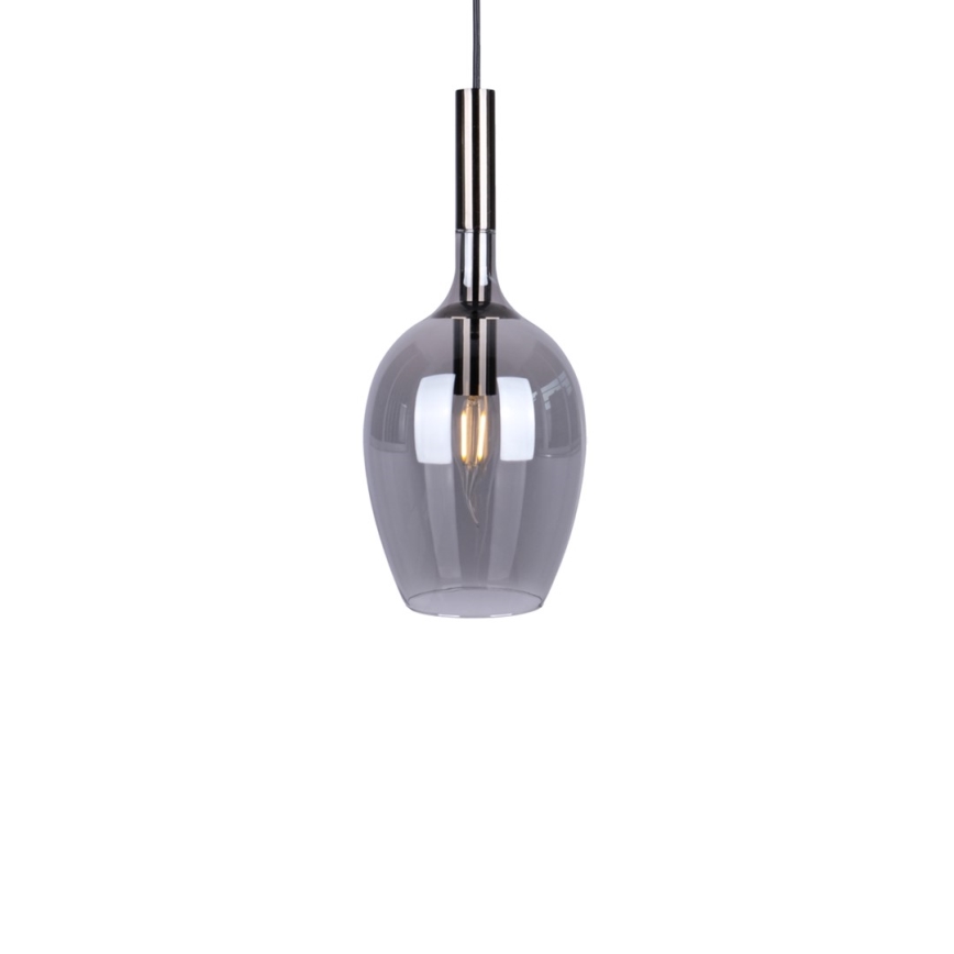 Κρεμαστό φωτιστικό οροφής μονόφωτο LUGANO 1xE14/40W/230V γκρι