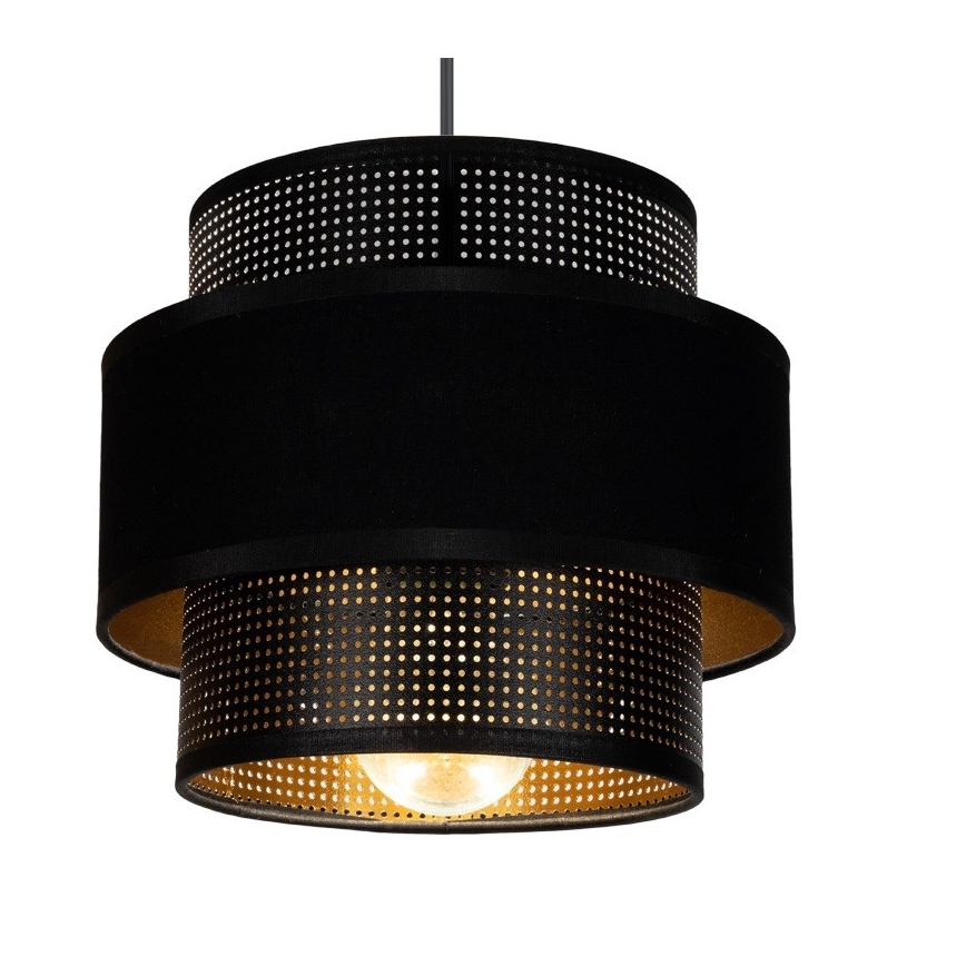 Κρεμαστό φωτιστικό οροφής μονόφωτο NESS 1xE27/60W/230V μαύρο