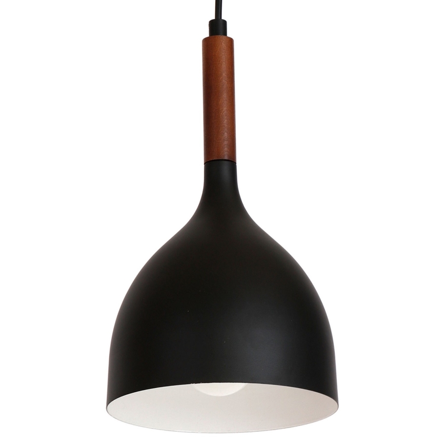 Κρεμαστό φωτιστικό οροφής μονόφωτο NOAK WOOD 1xE27/60W/230V