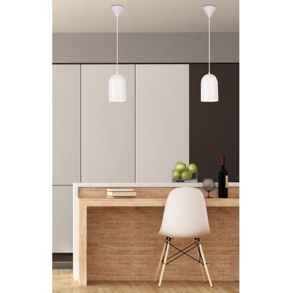 Κρεμαστό φωτιστικό οροφής μονόφωτο OSS 1xE27/40W/230V λευκό
