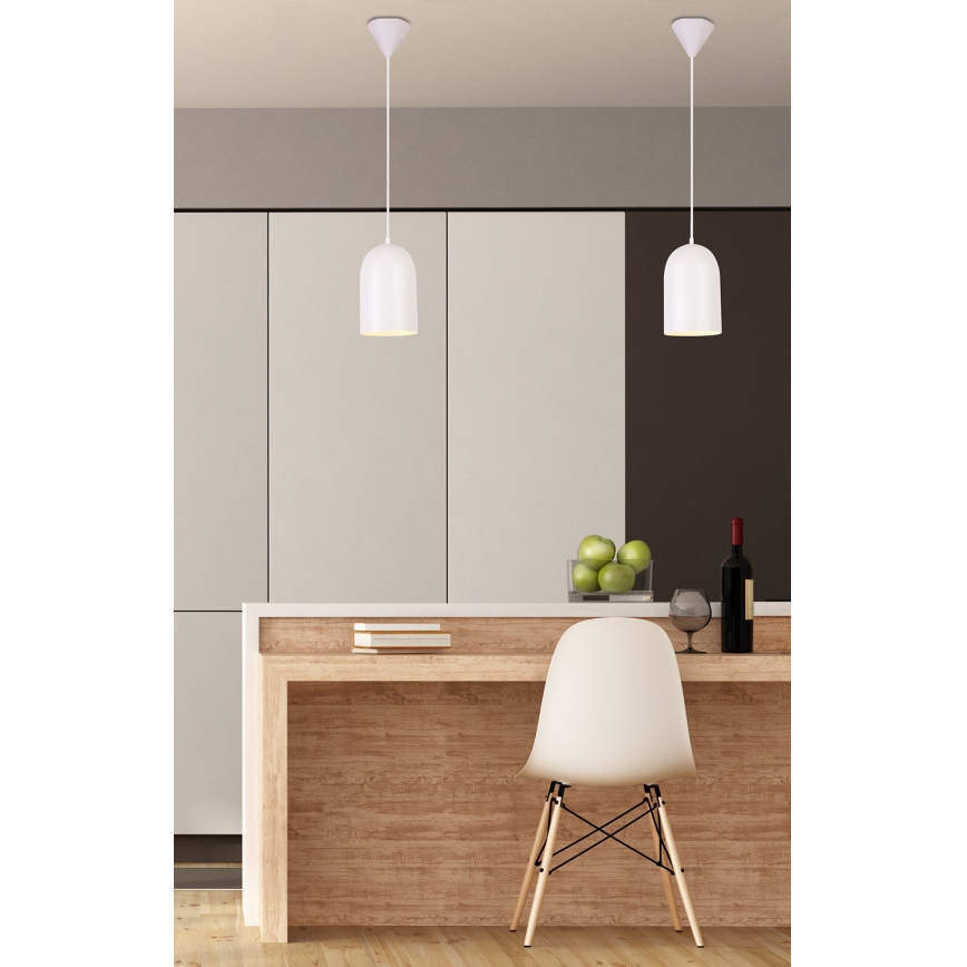 Κρεμαστό φωτιστικό οροφής μονόφωτο OSS 1xE27/40W/230V λευκό