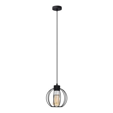 Κρεμαστό φωτιστικό οροφής μονόφωτο STARLIGHT 1xE27/15W/230V μαύρο/ασήμι