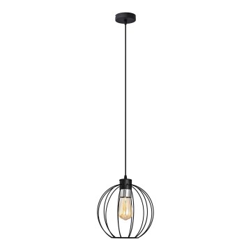 Κρεμαστό φωτιστικό οροφής μονόφωτο STARLIGHT 1xE27/15W/230V μαύρο/ασημί