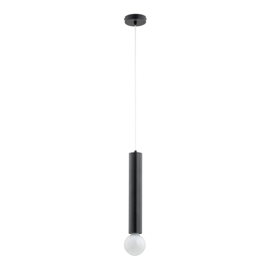 Κρεμαστό φωτιστικό οροφής μονόφωτο TWISTER 1xE27/60W/230V μαύρο
