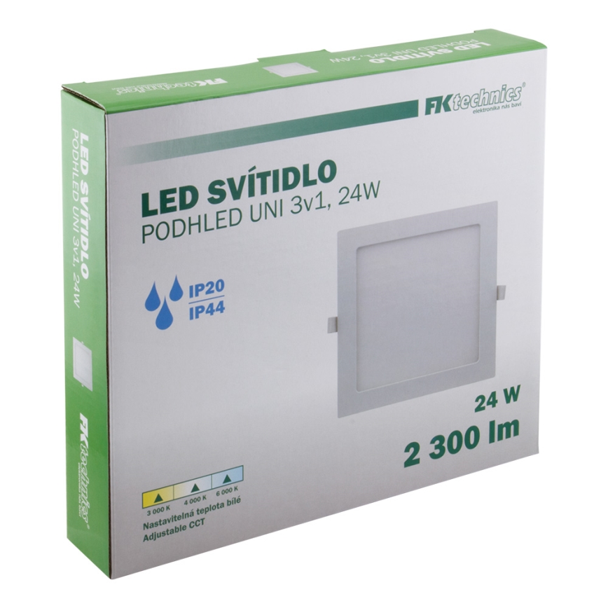 Κρεμαστό φωτιστικό οροφής μπάνιου LED LED/24W/230V 3000/4000/6000K IP44