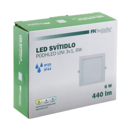 Κρεμαστό φωτιστικό οροφής μπάνιου LED LED/6W/230V 3000/4000/6000K IP44