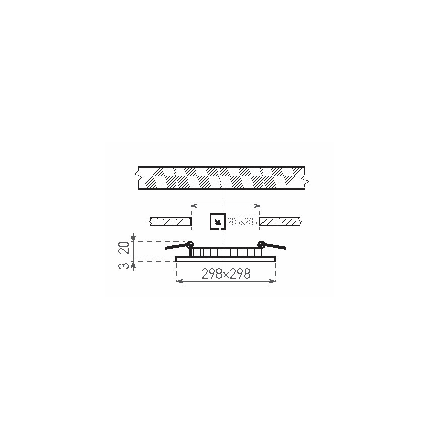 Κρεμαστό φωτιστικό οροφής μπάνιου LED VEGA LED/24W/230V 3800K 29,8 cm IP44 snow λευκό