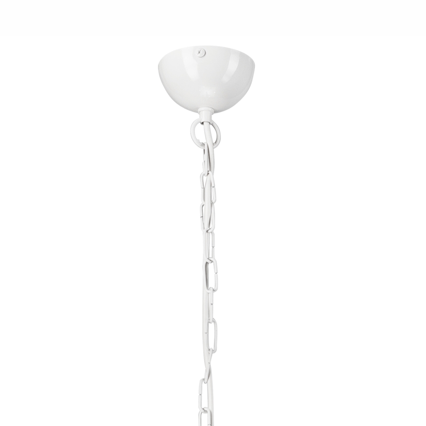 Κρεμαστό φωτιστικό οροφής πολύφωτο TIFFANY 10xE27/60W/230V λευκό