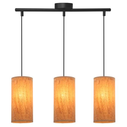 Κρεμαστό φωτιστικό οροφής ράγα ARAGONA 3xE27/60W/230V καφέ