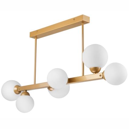 Κρεμαστό φωτιστικό οροφής ράγα ASTRO 6xG9/5W/230V χρυσό