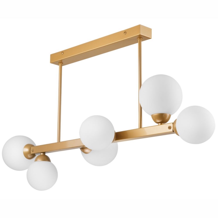 Κρεμαστό φωτιστικό οροφής ράγα ASTRO 6xG9/5W/230V χρυσό