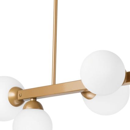 Κρεμαστό φωτιστικό οροφής ράγα ASTRO 6xG9/5W/230V χρυσό