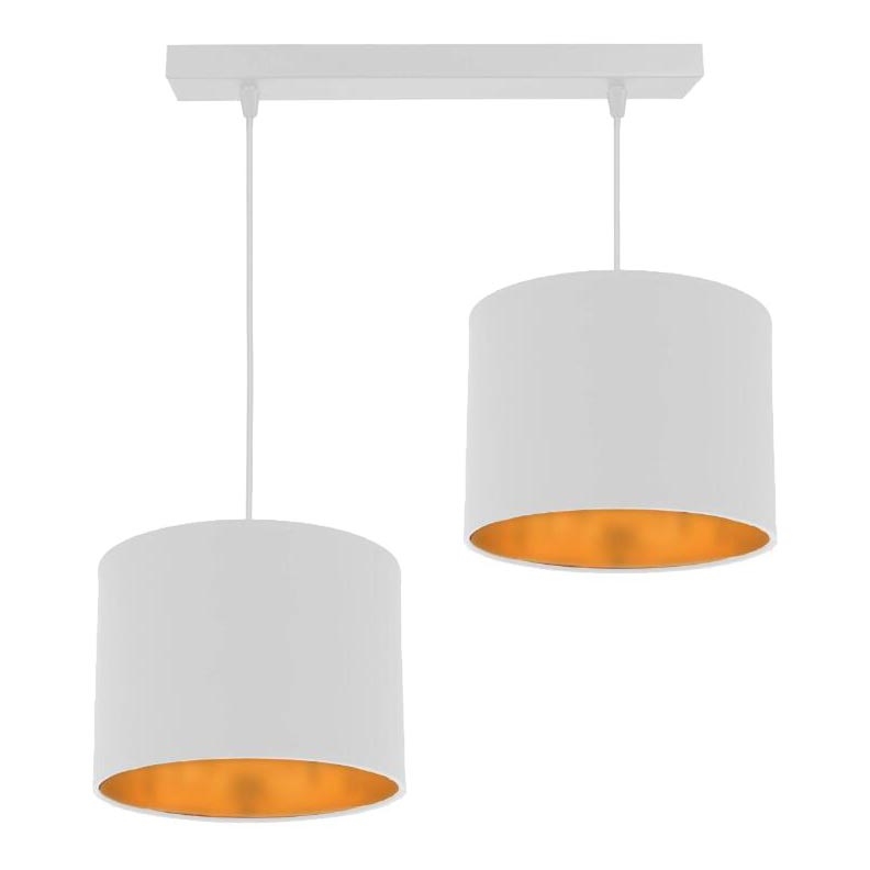 Κρεμαστό φωτιστικό οροφής ράγα ATLANTA 2xE27/40W/230V λευκό