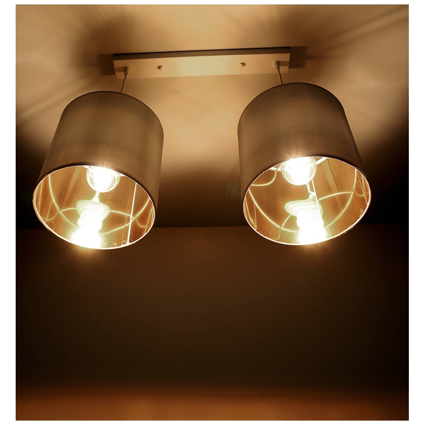Κρεμαστό φωτιστικό οροφής ράγα ATLANTA 2xE27/40W/230V λευκό