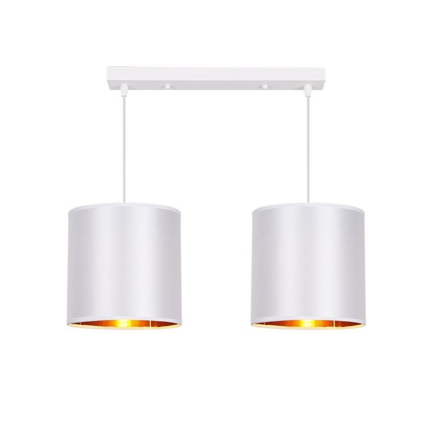 Κρεμαστό φωτιστικό οροφής ράγα ATLANTA 2xE27/40W/230V λευκό