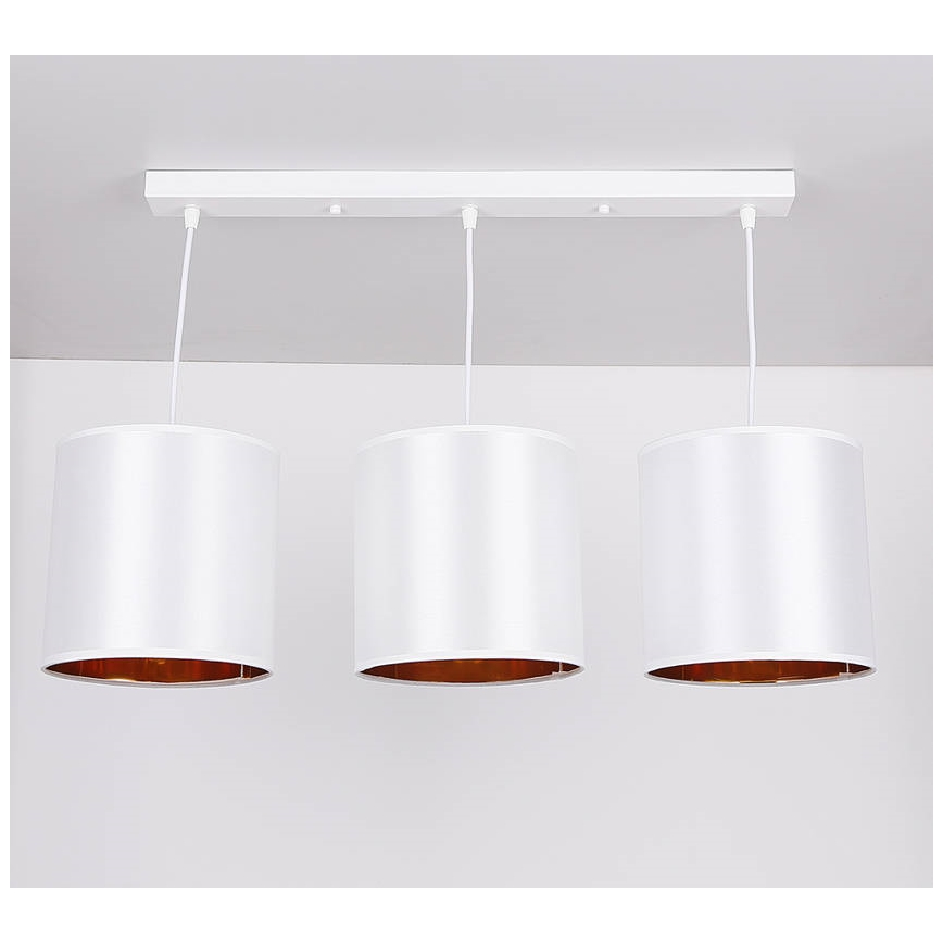 Κρεμαστό φωτιστικό οροφής ράγα ATLANTA 3xE27/40W/230V λευκό