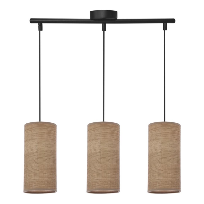 Κρεμαστό φωτιστικό οροφής ράγα BALLO 3xE27/60W/230V καφέ
