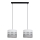 Κρεμαστό φωτιστικό οροφής ράγα CORAL 2xE27/60W/230V λευκό/γκρι
