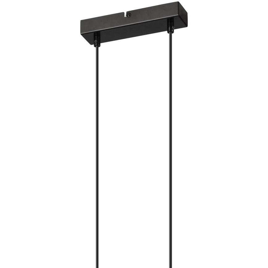 Κρεμαστό φωτιστικό οροφής ράγα FRIDA 2xE27/60W/230V μαύρο/μπεζ οξιά