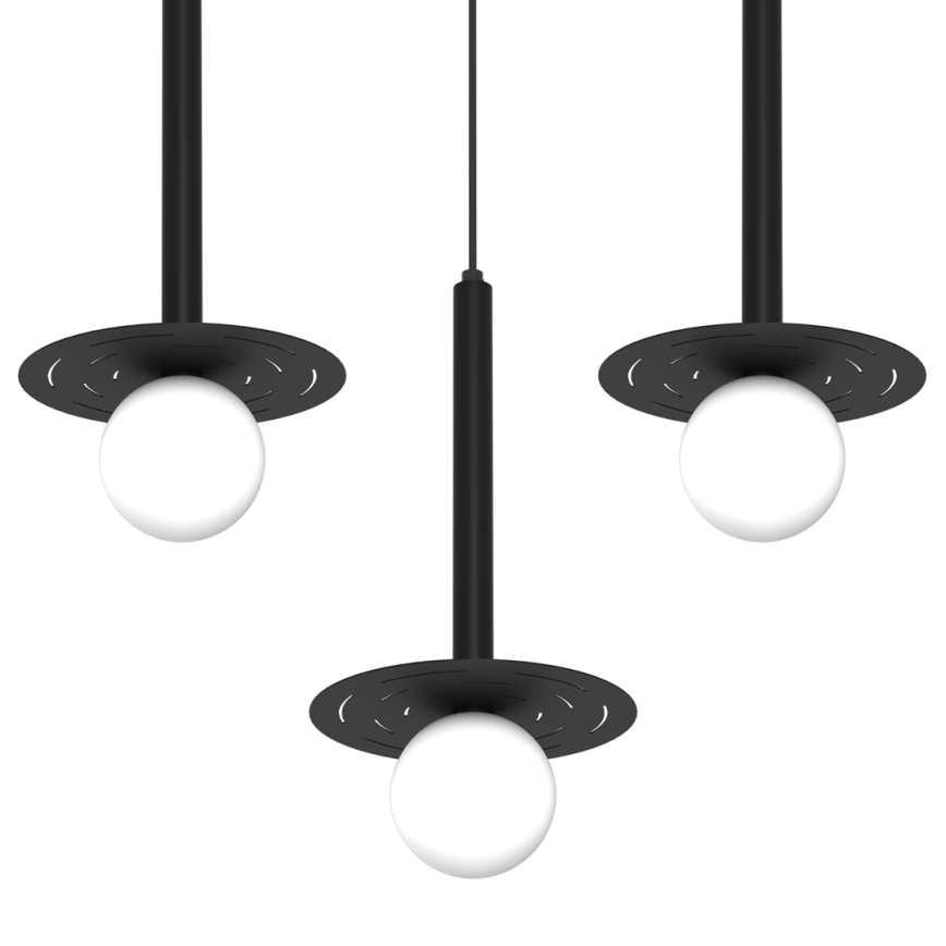 Κρεμαστό φωτιστικό οροφής ράγα FUTURA 3xG9/7W/230V μαύρο