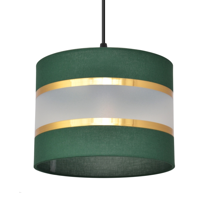 Κρεμαστό φωτιστικό οροφής ράγα  HELEN 3xE27/15W/230V πράσινο/χρυσαφί